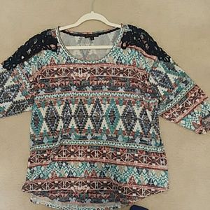 Multi colored 3x shirt